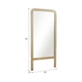 thumbnail image 3 of 60" Mango Wood Framed Floor Mirror - Brown Finish - Full-Length Standing Mirror for Bedroom & Living Room, 3 of 9