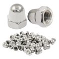 thumbnail image 1 of 50PCS M5-0.8mm Acorn Cap Nuts, Stainless Steel Hex Cap Dome Head Nuts Locknuts, Bright Finish, 1 of 5