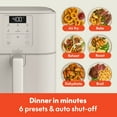 thumbnail image 5 of bella 6 Qt Slim Digital Air Fryer with EverGood™ Ceramic Nonstick Coating, 6 Preset Cooking Options, Oatmilk, 5 of 8