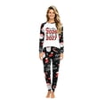 thumbnail image 4 of Lvotionpl 2026 Matching Family Christmas Pjs, Matching Christmas Pajamas Long Sleeve Top & Pants Set Matching Holiday Family Pajama Xmas Sets, 4 of 5