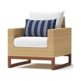 thumbnail image 3 of RST Brands Mili 2 Piece Aluminum/Wicker Outdoor Club Chairs - Centered Ink/White, 3 of 7