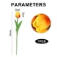 thumbnail image 2 of 7 flores artificiales de tulipanes de tacto real para decoración, flores falsas, arreglos florales, decoración de tulipanes de imitación, 2 of 5