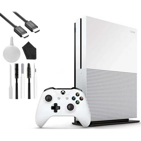 Microsoft Xbox One S 500GB Gaming Console White with HDMI Cleaning Kit