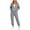 Gray, variant on Jerdar Womens Matching Sweatsuit Zip Up Hoodie Jogger Pants Oversized Drop Shoulder Side Pockets Casual Workout Lounge Fall Winter Outfits L