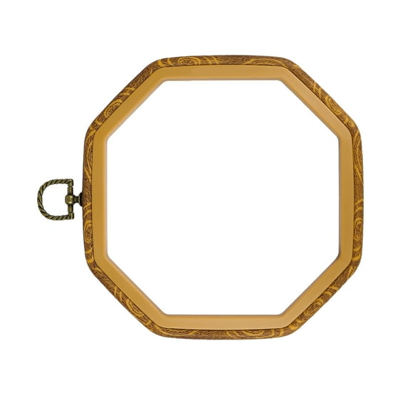 Octagonal Embroidery Hoop Octagonal Stitching Frame Imitated Wood Display Frame