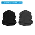 thumbnail image 3 of Unique Bargains Winter Neck Warmer, 2 Pack Drawstring Warm Face Scarf Windproof Neck Gaiter, Black, Dark Gray, 3 of 7