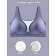 thumbnail image 6 of SHOWMALL Plus Size Everyday Bras for Women Soft Sleep Wirefree Bras Beige 2XL Full Coverage Bra, 6 of 10