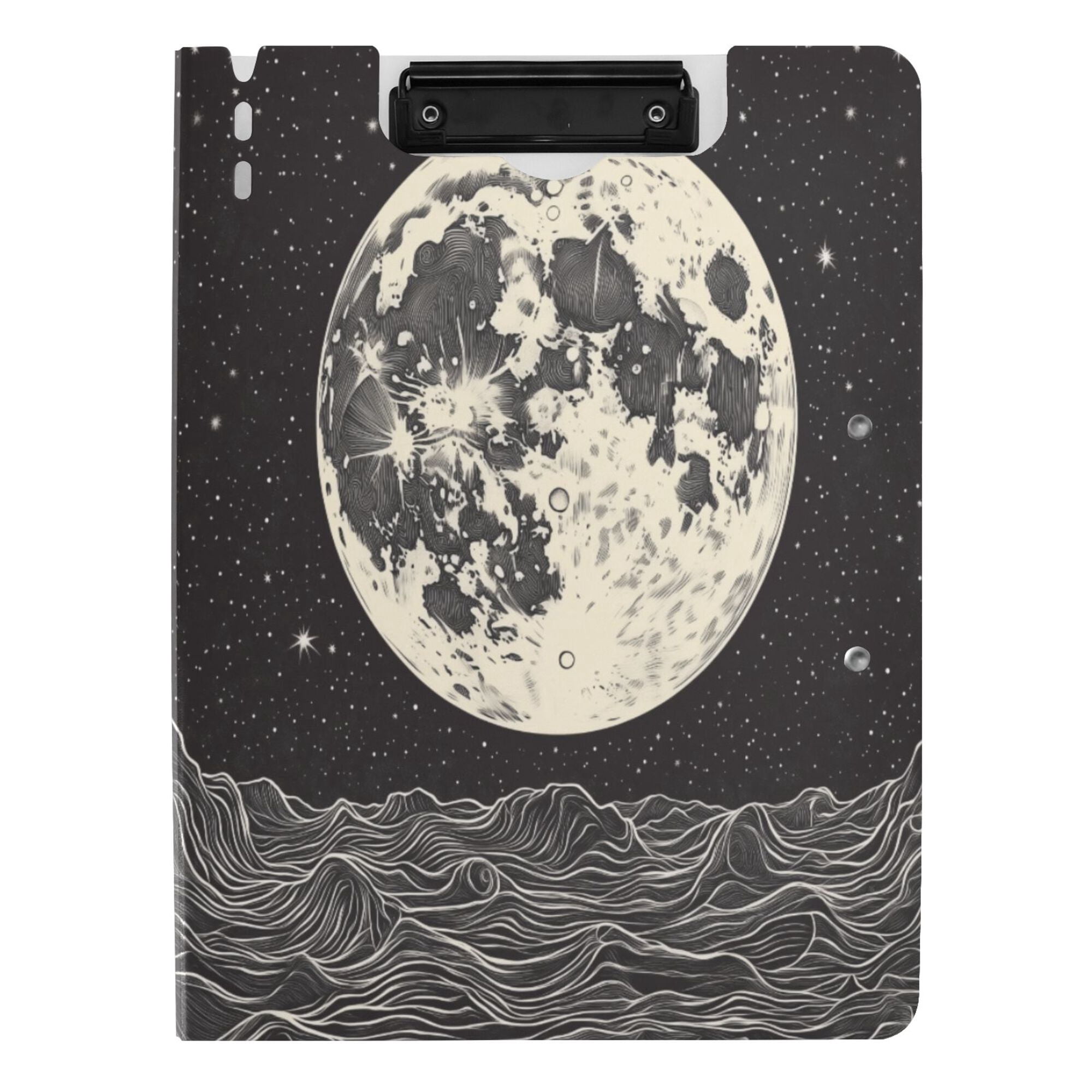 FORMRS A4 Clipboard Folder with Pen Holder Horizontal Foldable School Office Binder, Beige Moon