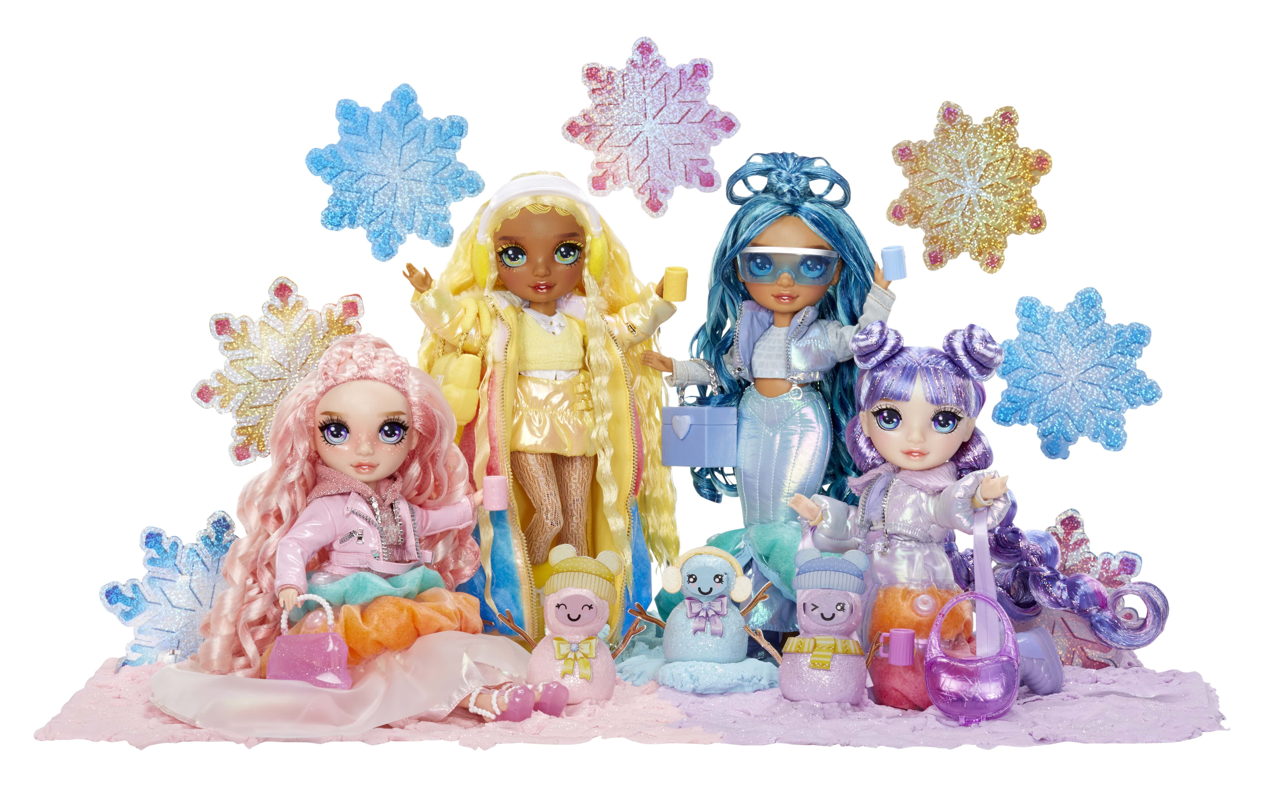 Rainbow High Winter Wonderland Sunny - Yellow 11” Fashion Doll with Magic Snow, Kids Toy Gift Ages 4+