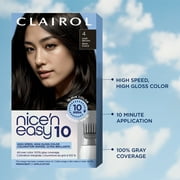 Clairol Nicen Easy10 Permanent Hair Color Cream, 5A Medium Ash Brown, Hair Dye, 1 Application