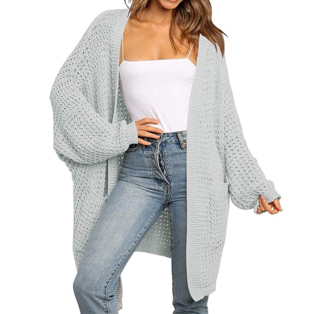 Pntutb moda mujer manga larga cárdigan sólido otoño Casual abrigo blusa top Pntutb Pntutb-5813