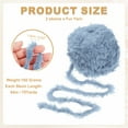 thumbnail image 2 of Uxcell Fur Yarn, Soft Plush Fluffy Chunky Polyester Faux Fur Eyelash Yarn for Crocheting Hand Knitting Blanket Hats Crafting Cabbage, 2 of 5