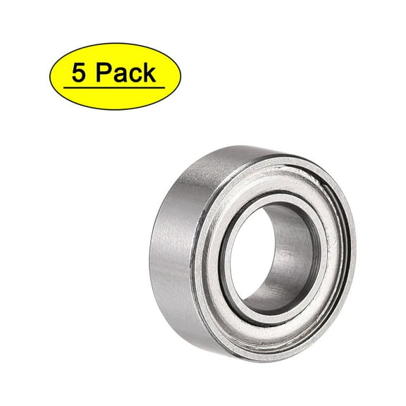 Uxcell S687ZZ Stainless Steel Ball Bearing 7x14x5mm Double Shielded Bearings 5pcs