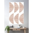 thumbnail image 2 of Earthy Geometric Shapes Pattern Poster Wall Art, Modern Wall Decor For Living Room Bedroom, 12x18 UNFRAMED, 2 of 3