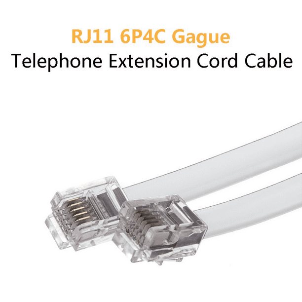 Rallonge de Câble de Télécommunication, RJ11 Mâle