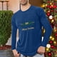 thumbnail image 1 of Blusas y camisas de manga larga con cuello redondo para hombre, deportivas, fitness, hogar, pijamas navideños estampados, camiseta de manga larga con cuello redondo, blusa de poliéster para hombre, 1 of 4