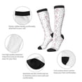 thumbnail image 5 of Fotbe Cute Poodle Dog print Women's Men's Novelty Crew Socks Cotton Socks Knee High Socks for Walking,Running,Nurses,Pregnancy, 5 of 8