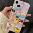 thumbnail image 4 of Funda de teléfono de dibujos animados 3D Sanrio Hello Kitty Kuromi Pom Purin para iPhone 15 14 13 12 11 Pro Max X XR XS MAX 7 8Plus, 4 of 4
