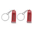 thumbnail image 2 of MIANGASTORE 2pcs London Keychains Jack Telephone Booth Keychains Uk Souvenir Keyring Telephone Booth Model Toy British Souvenir, 2 of 8