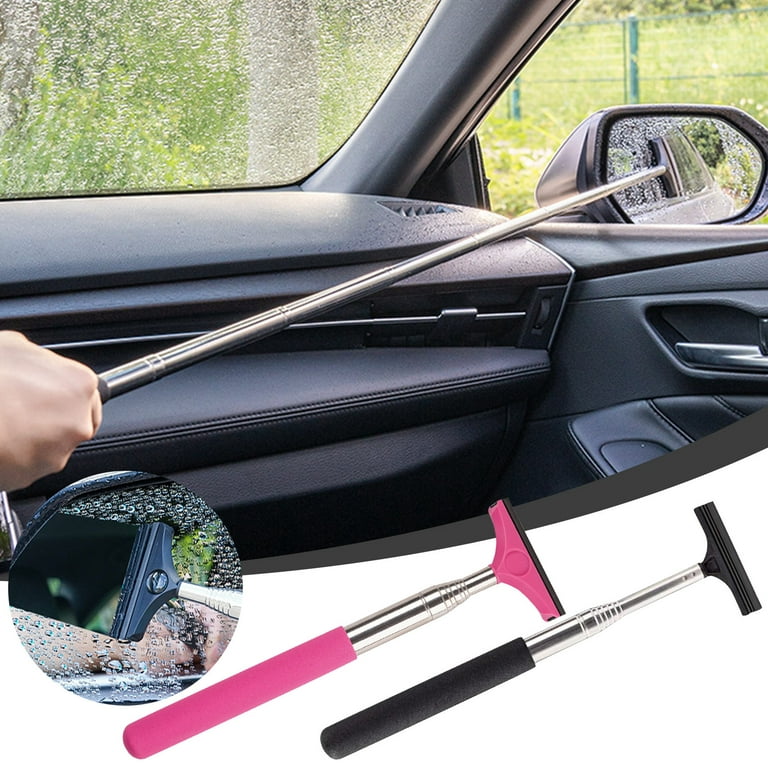 Dengmore Car Side Mirror Squeegee Car Rearview Mirror Wiper Telescopic  Wiper Auto Mirror Squeegee Cleaner 8.3 Inch Long Handle Mini Squeegee for  Car