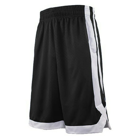 Two Tone Basketball Shorts For Men with Pockets, Pocket Training Shorts-Black-L