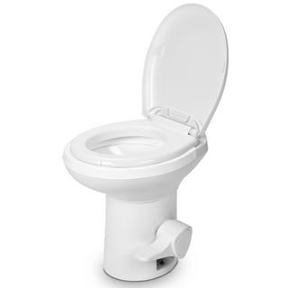 Dometic 302300071 300 Series Standard Height Heavy Duty Plastic RV Toilet,  White 