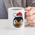 thumbnail image 4 of CafePress - Santa Penguin - 11 oz Ceramic Mug - Novelty Coffee Tea Cup, 4 of 4