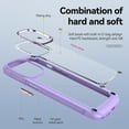 thumbnail image 3 of iPhone 13 Pro Max, Dteck Shockproof Rubber Armor Transparent PC Back Plating Alloy Case Hybrid Cover For iPhone 13 Pro Max,Purple, 3 of 9