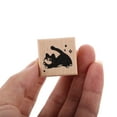 thumbnail image 6 of WASHWEPE Tuxedo Cat Rubber Stamps Square Students DIY Projects 2Pcs 1.2X1.2X1.1In, 6 of 8