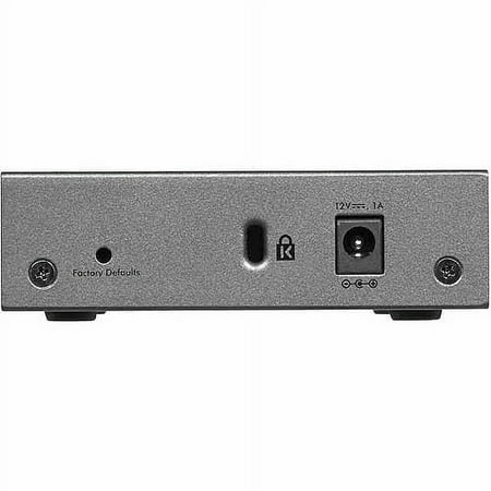 NETGEAR - 5-Port 10/100/1000 Mbps Gigabit Smart Managed Plus Switch - Gray