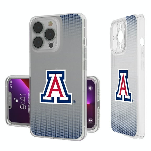 Arizona Wildcats Linen Logo iPhone Clear Case
