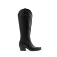 thumbnail image 2 of DREAM PAIRS Women’s Knee High Western Cowboy Boots Retro Embroidered Square Toe Cowgirl Boots, 2 of 8