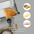 thumbnail image 4 of UBesGoo 7.5" Commercial Stainless Steel Semi-Auto Belt Meat Slicer, Cheese Food Electric Deli Slicer Veggies Cutter, 4 of 7