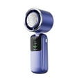 thumbnail image 3 of Ventilador de refrigeración de la mano collar colgante recargable portátil portátil 100 velocidades ajustables para trabajos interiores montar deporte Azul, 3 of 9