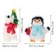 thumbnail image 2 of 20 piezas figuras en miniatura de Navidad, decoración navideña de resina, estatua de pingüino de oso en miniatura, 2 of 5