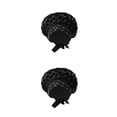 thumbnail image 2 of Qarigey Turbante africano para mujer, tocado de lentejuelas, pañuelo para la cabeza, cubierta para el pelo, tocado para niñas, blanco Type1, 2 of 6
