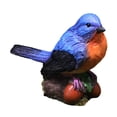 thumbnail image 3 of Accesorios de Figuritas de pájaros en miniatura shamjiam Miniestatuas de Simulación de pájaro de Resina Realista azul, 3 of 8