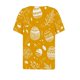 thumbnail image 5 of Blusas de Verano de las Mujeres Casual Gradiente Manga Corta V-Cuello Superior, Ligera Imitación de Tela de Estante para la Primavera Y el Verano Diario Y de Fiesta, 5 of 5