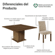 thumbnail image 4 of Juego de Comedor Madesa Leila con 8 Sillas, 4 of 13