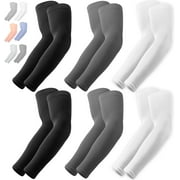 OutdoorEssentials UV Sun Protection Arm Sleeves - Cooling Compression Arm Sleeve - Sports & UV Arm Sleeves for Men & Women