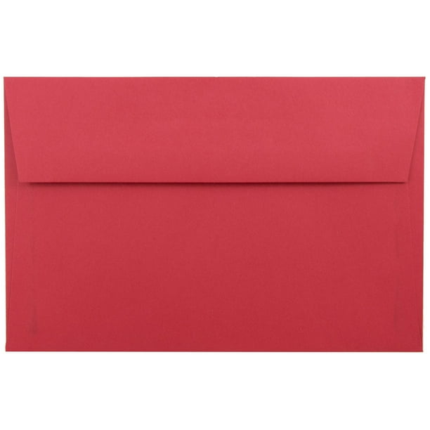 JAM A9 Envelopes 5 3 4 X 8 3 4 Red 25 Pack Walmart Walmart