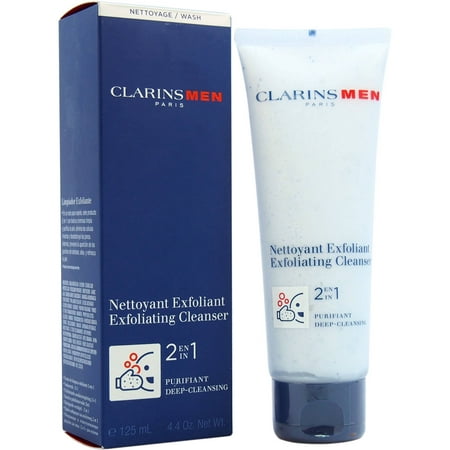Clarins Paris Exfoliating Facial Cleanser, Face Wash for Men, 4.2