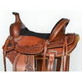 thumbnail image 5 of ZI COMFYTACK Western Horse Barrel Racing Trail Pleasure American Leather Saddle With Tack Set Brown, 5 of 8