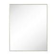 thumbnail image 7 of 24'' x 30'' Brushed nickel Recessed and Surface Mount Bathroom Medicine Cabinet with Mirror Square Cornered Metal Framed Rounded Rectangle Medicine Cabinet Mirror, 7 of 7