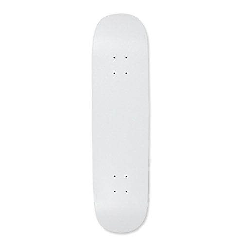 Moose D067 Planche de skateboard vierge, blanc trempé, 8,5