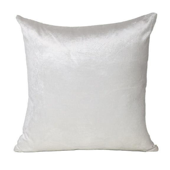 Nassau Collection Solid Square Cotton Throw Pillow - 22" - White