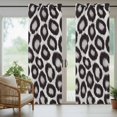 thumbnail image 5 of Outdoor Curtains for Patio Waterproof, Leopard Printed Outdoor Privacy Panels Grommet, Farmhouse Vintage Animals Black Grey Blackout Outside Curtains for Porch/Cabana/Pergola/Gazebo 54"x95", 2 Panels, 5 of 8
