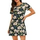 thumbnail image 1 of Fotbe Flowers Bata de Dormir para Mujer con Estampado, Camisón de Algodón de Manga Corta, Ropa de Dormir Casual, 1 of 6
