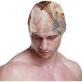 thumbnail image 2 of Wekity Swimming Cap Eiffel Tower Paris Retro Colors Adult Wekity Polyester, 2 of 4