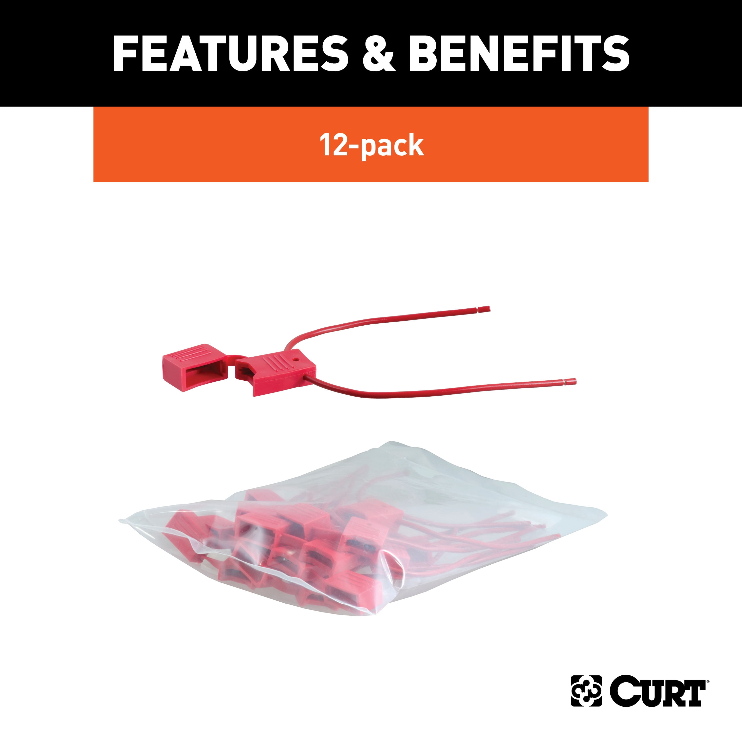 CURT 58470 Splice-In Inline Fuse Holders, 12-Pack
